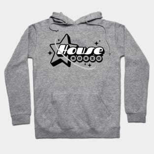 HOUSE MUSIC  - Y2K Star Galaxy (Grey) Hoodie